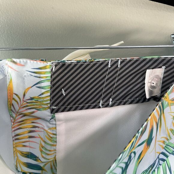 Art Class Boys Swim Trunks, Blue With Tropical Foliage, Size 16 - Picture 5 of 13